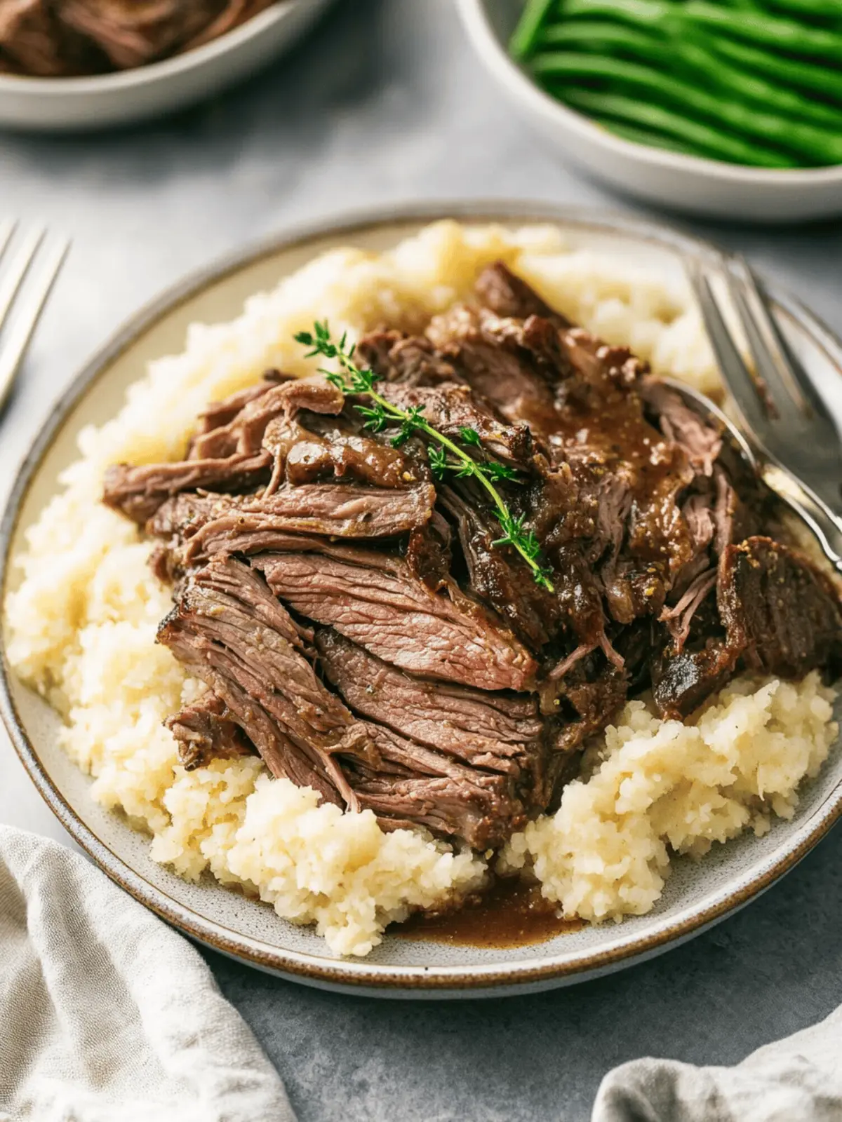 Tender Shredded Sirloin Tip Roast
