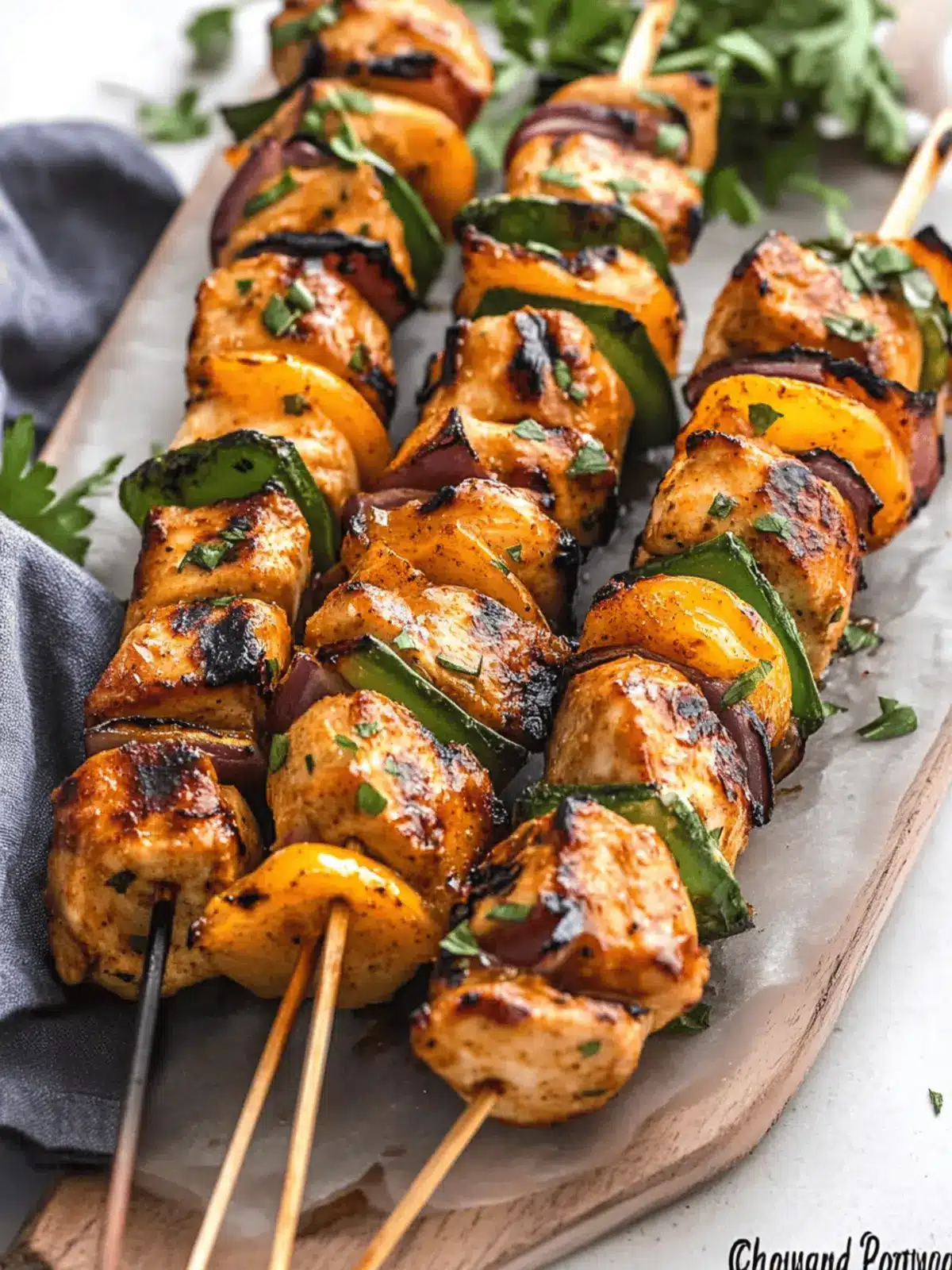 Honey Mustard Chicken Kabobs