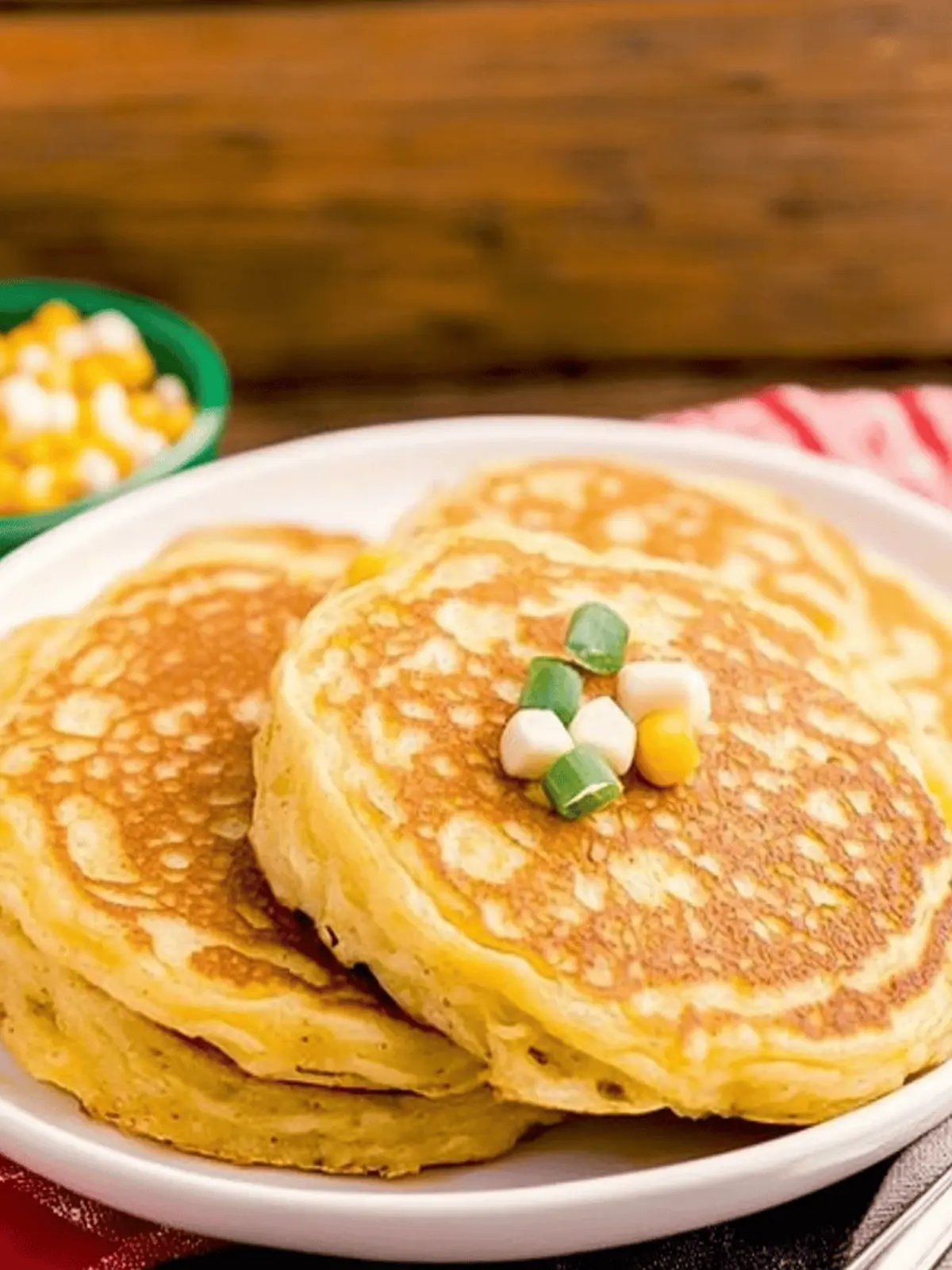 Delicious Corn Pancakes with a Spicy Jalapeño Kick 4 Corn Pancakes
