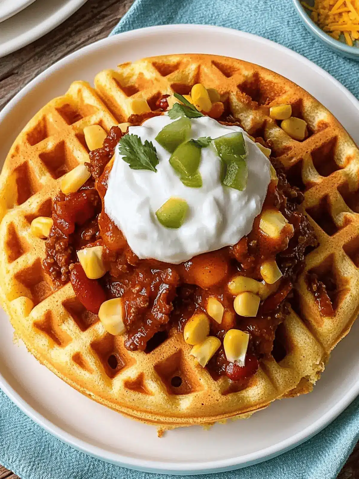 Delicious Cornbread Waffles with Chili for Cozy Nights 4 Cornbread Waffles with Chili