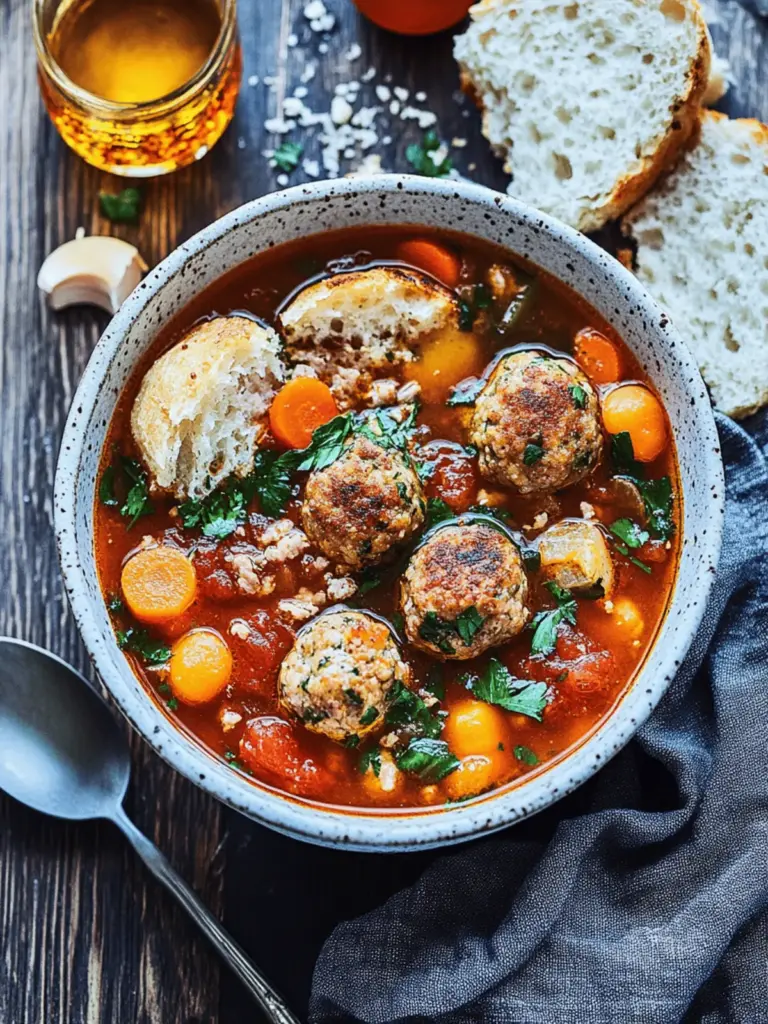 Turkey Meatball Soup
