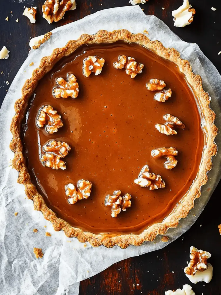 Pumpkin Caramel Tart