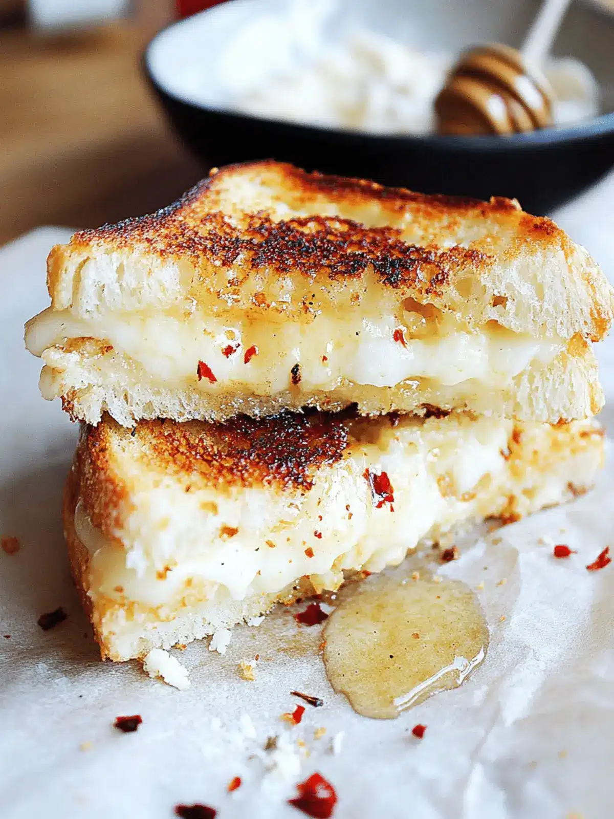 Irresistible Goat Cheese Grilled Cheese with Honey & Spice 3 Goat Cheese Grilled Cheese with Honey & Spice