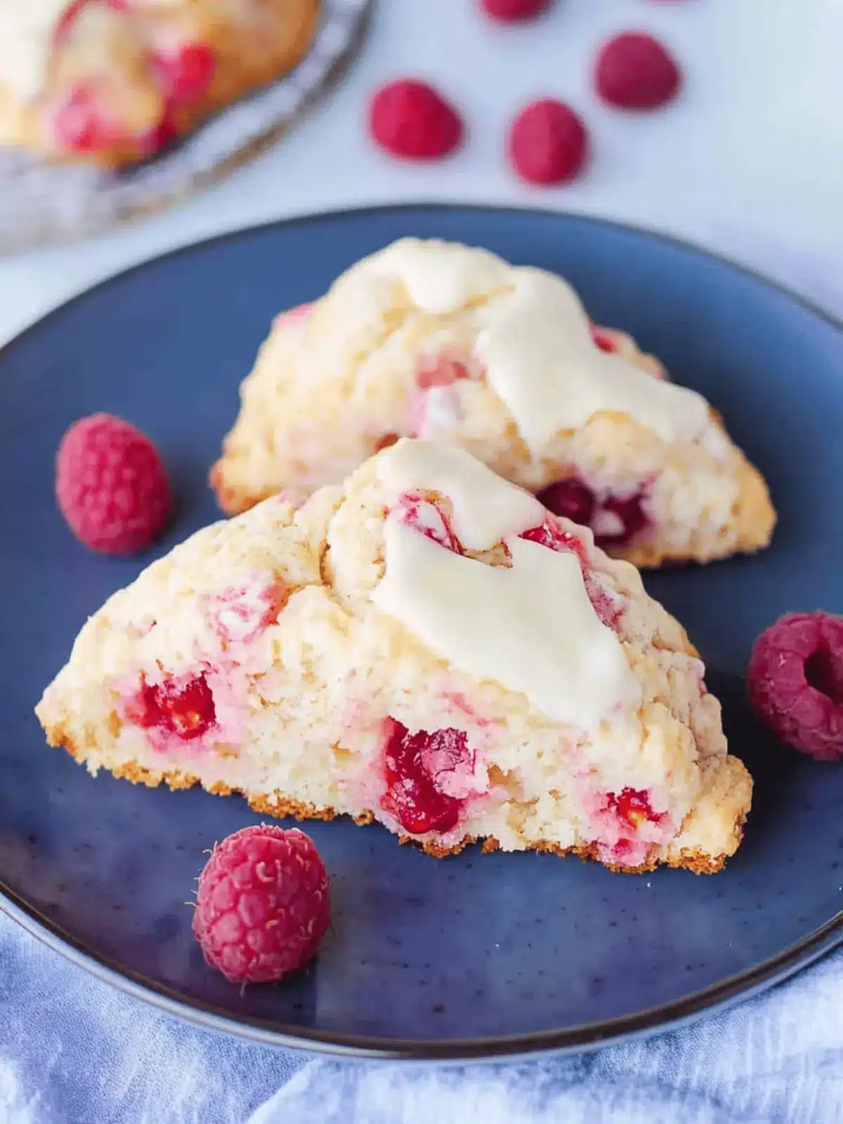 White Chocolate Raspberry Scones