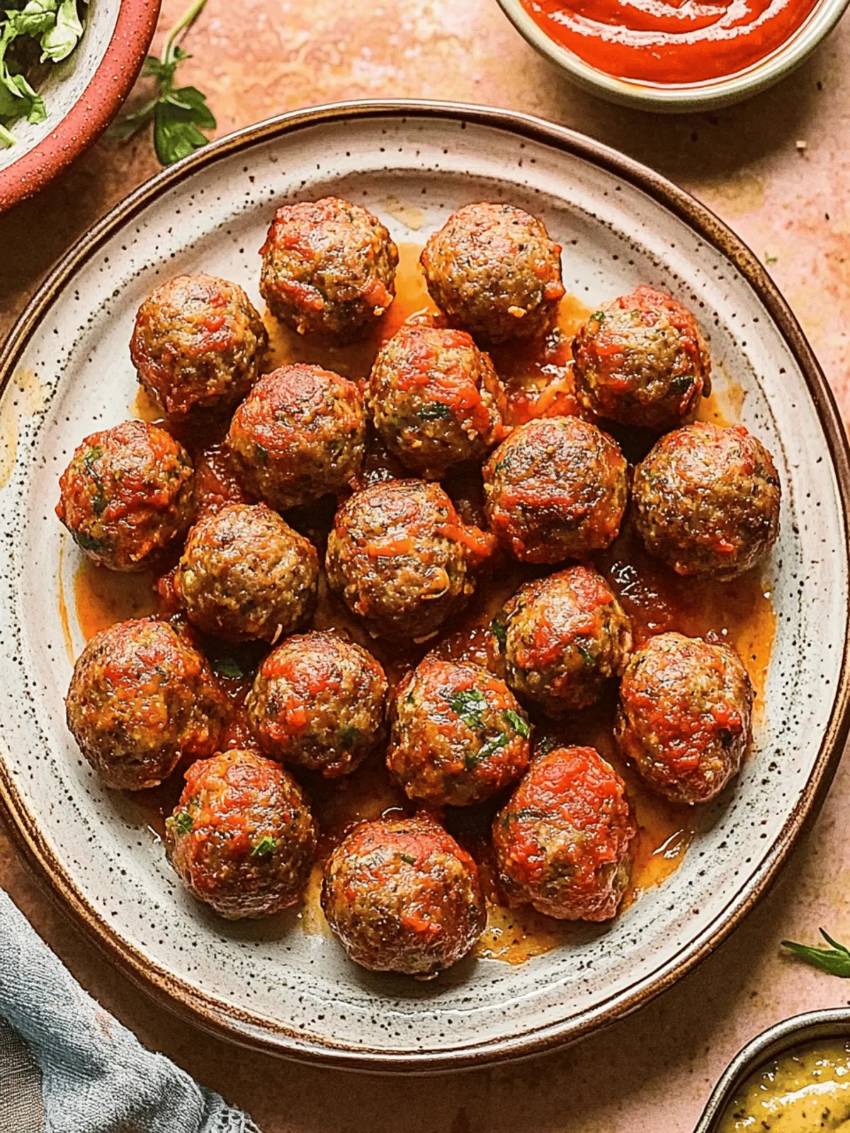 Homemade Pizza Meatballs