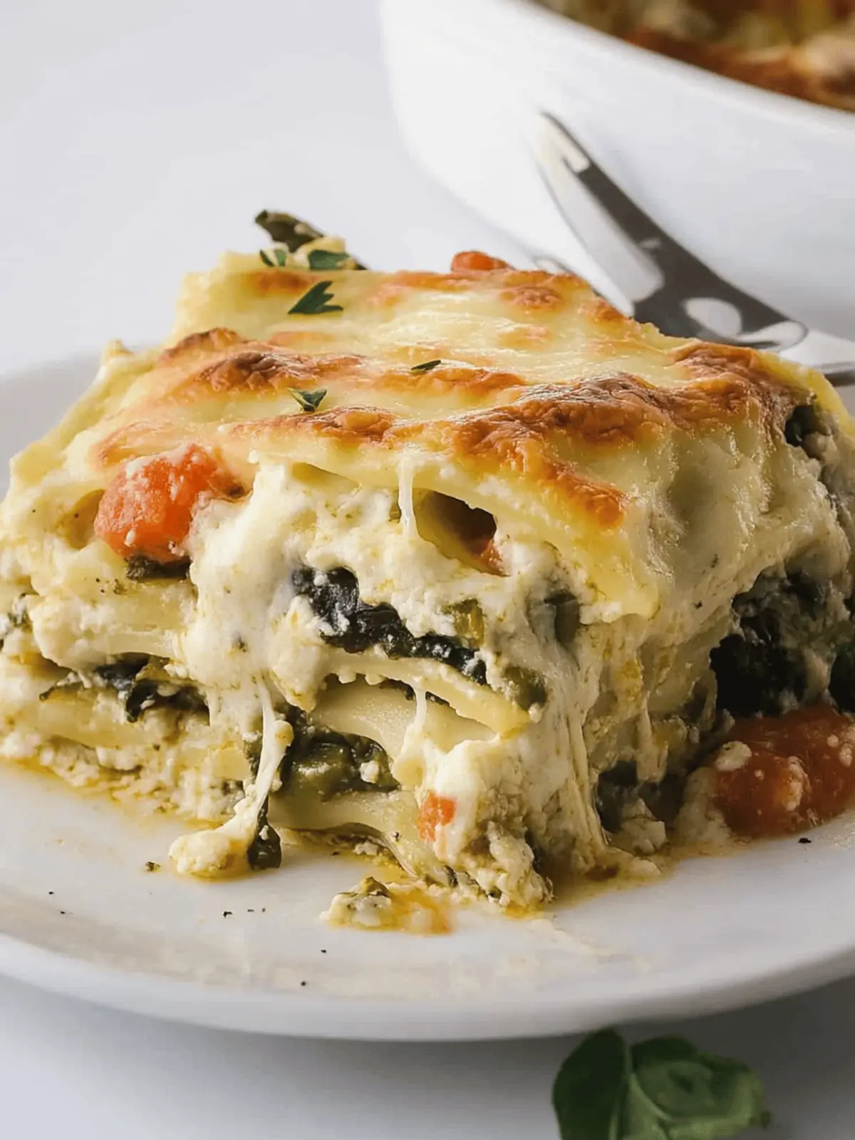Loaded Veggie White Lasagna