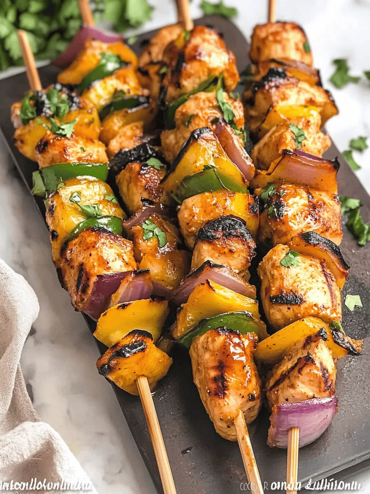 Honey Mustard Chicken Kabobs