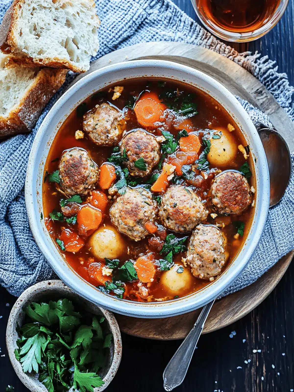 Turkey Meatball Soup
