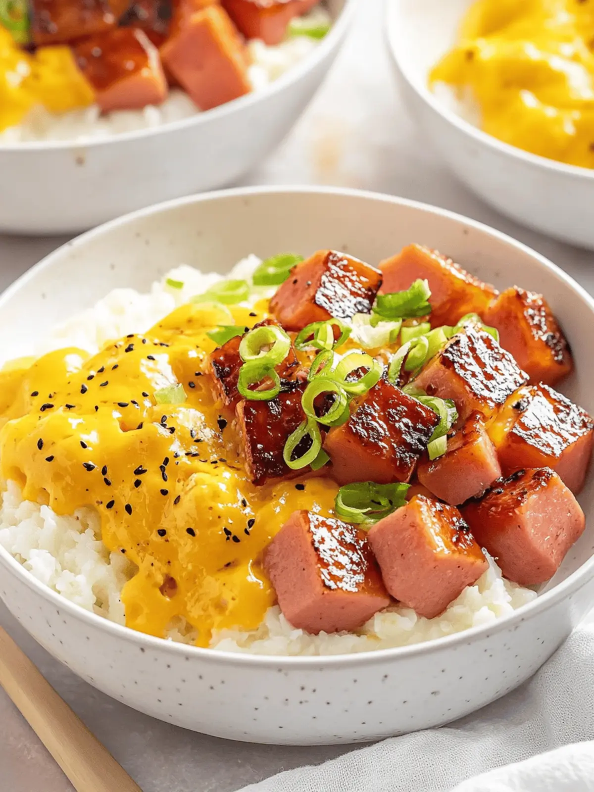 Caramelized Spam and Eggs