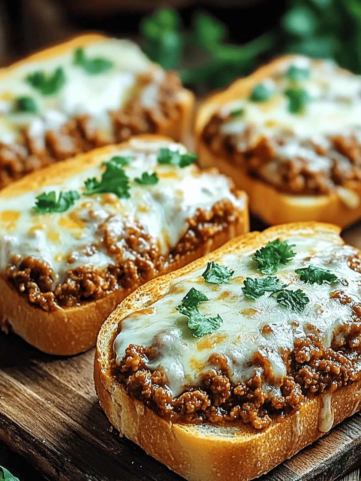 Cheesy Garlic Bread Sloppy Joe Melts: A Flavour Explosion! 3 Cheesy Garlic Bread Sloppy Joe Melts