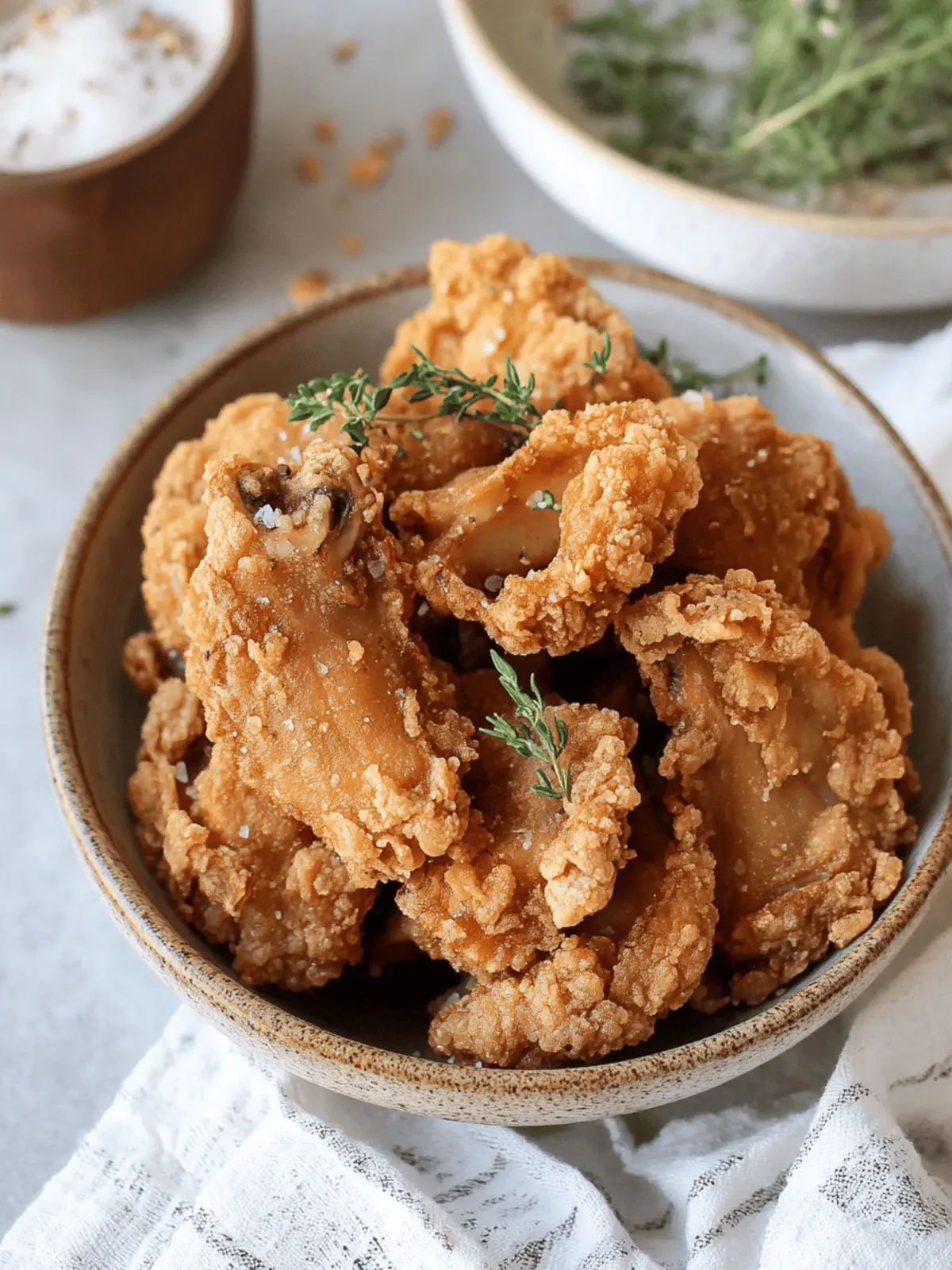 Fried Oyster Mushrooms