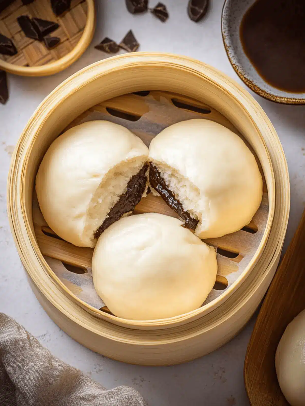 Chocolate Steamed Buns