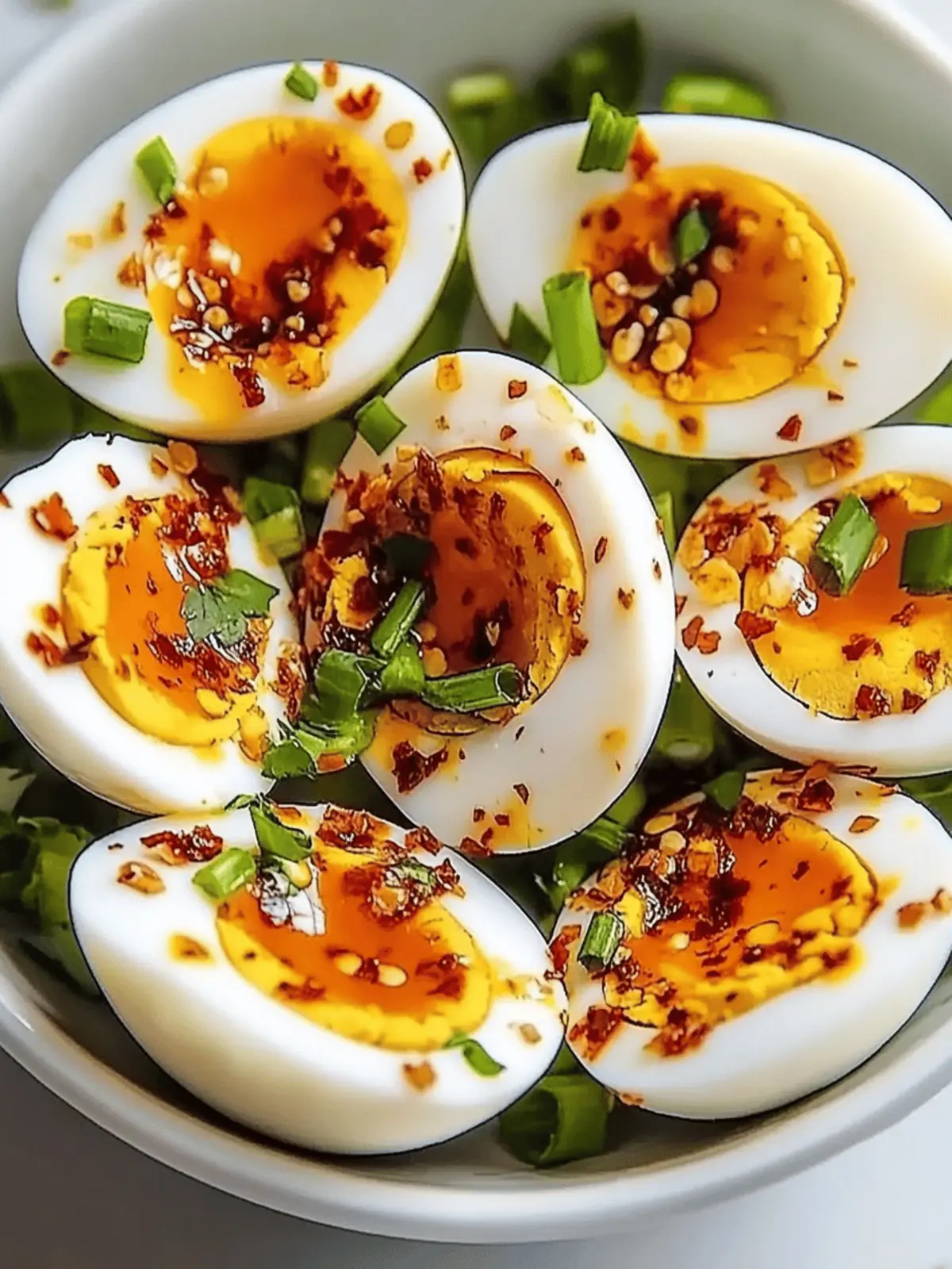 Spicy Chili Garlic Eggs