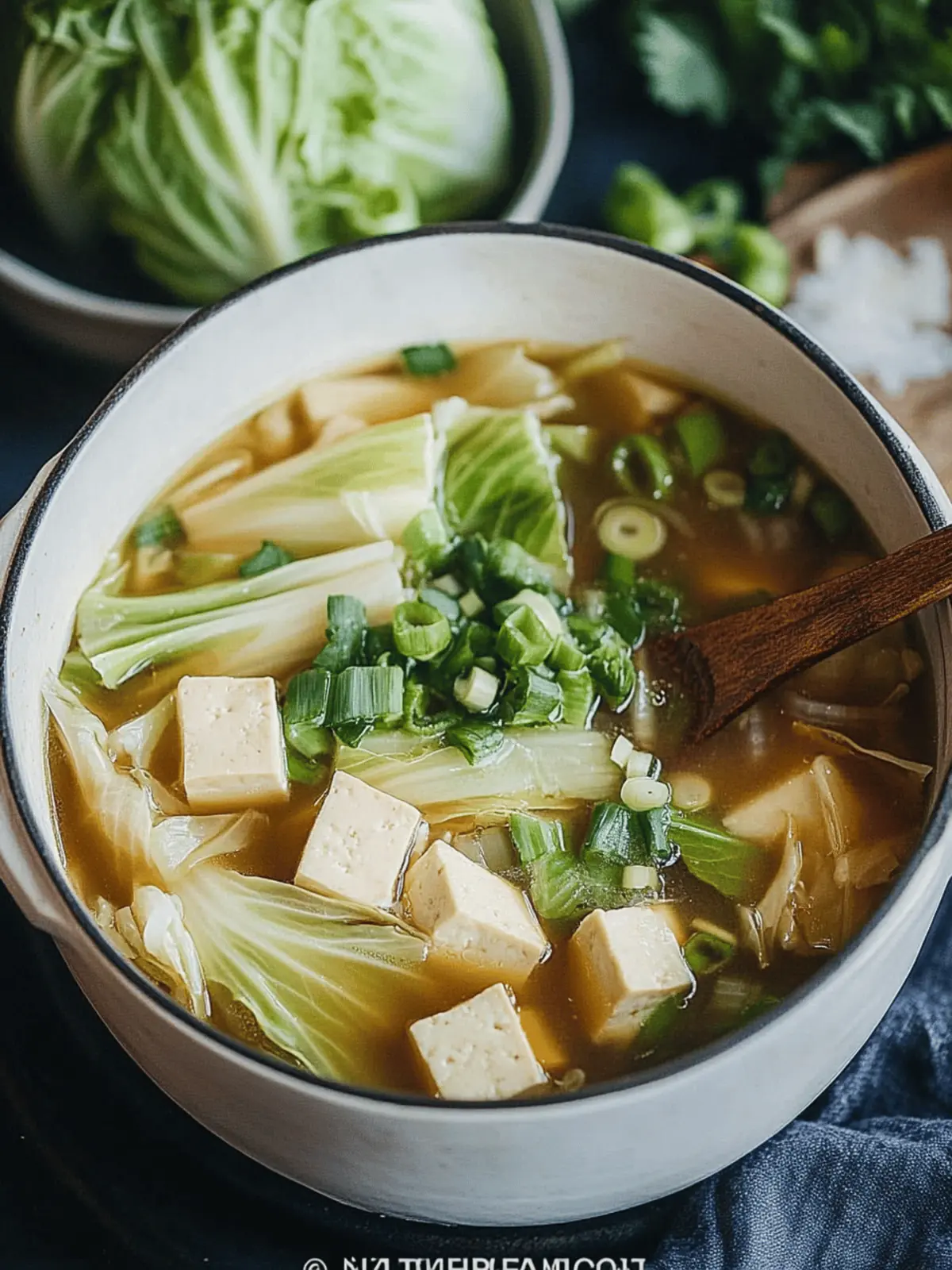 Napa Cabbage Tofu Soup