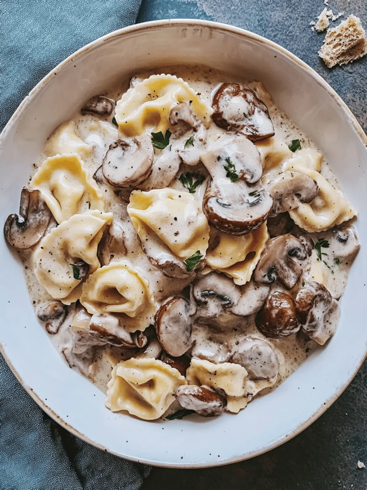 Decadent Creamy Mushroom Tortellini Alfredo You’ll Love 3 Creamy Mushroom Tortellini Alfredo