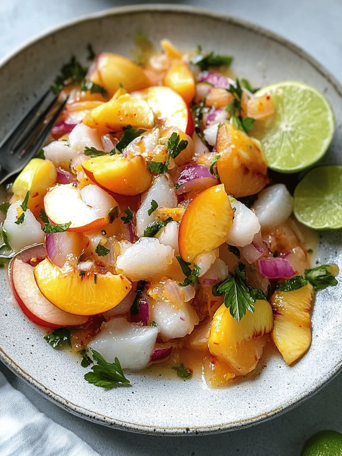 Peach Ceviche