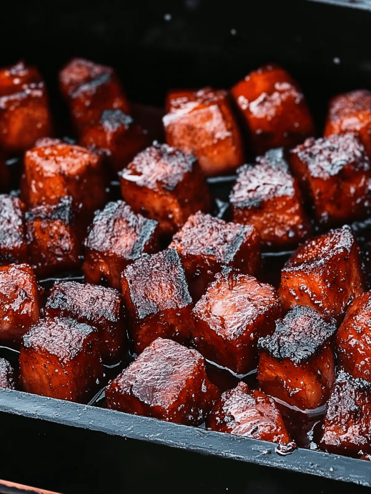 Bourbon Pork Belly Burnt Ends