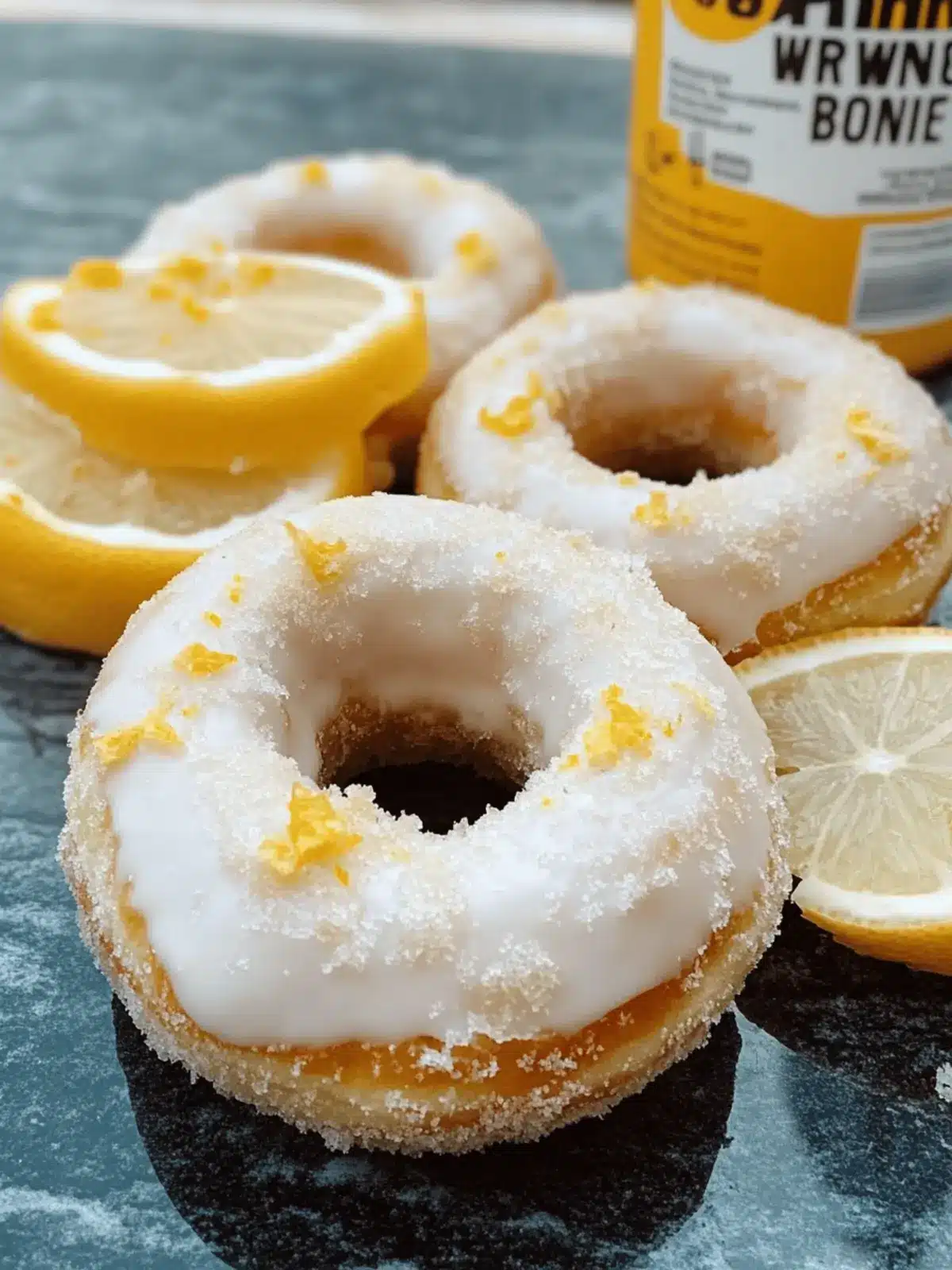 Lemon Vanilla Protein Donuts