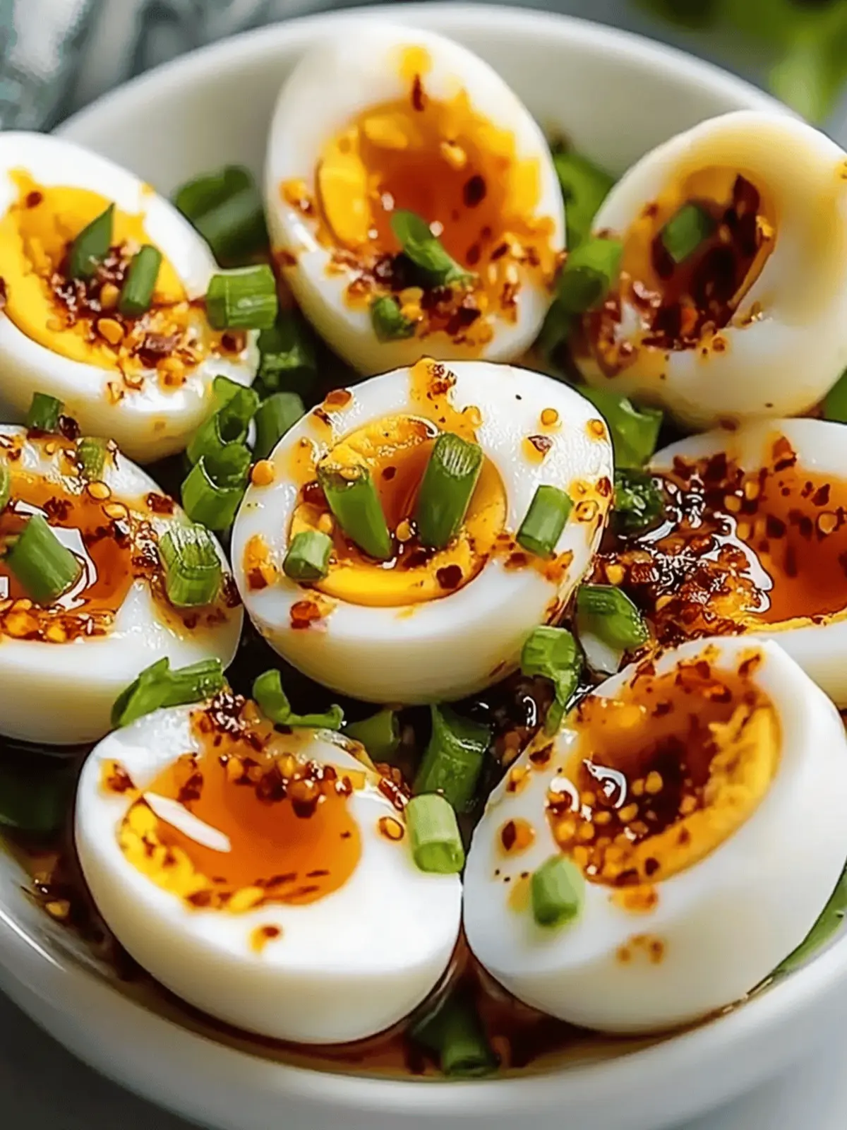 Spicy Chili Garlic Eggs