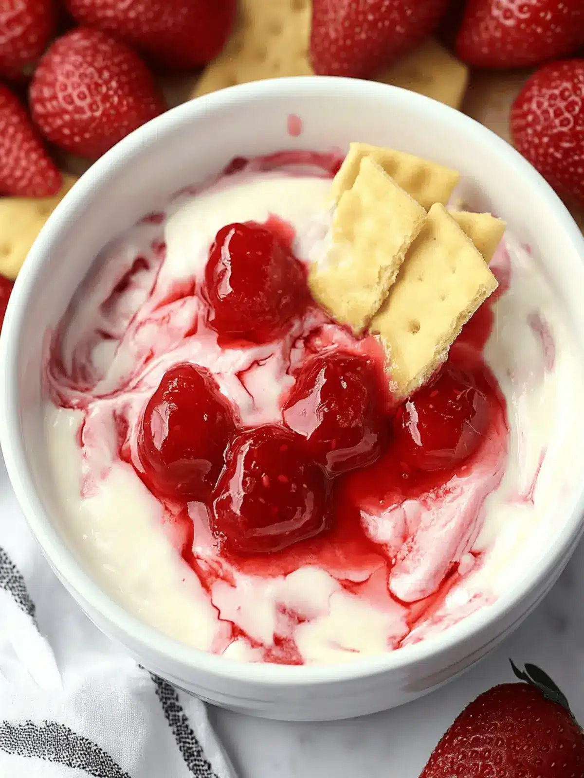 Decadent Strawberry Cheesecake Dip for Easy Snacking Bliss 2 Strawberry Cheesecake Dip