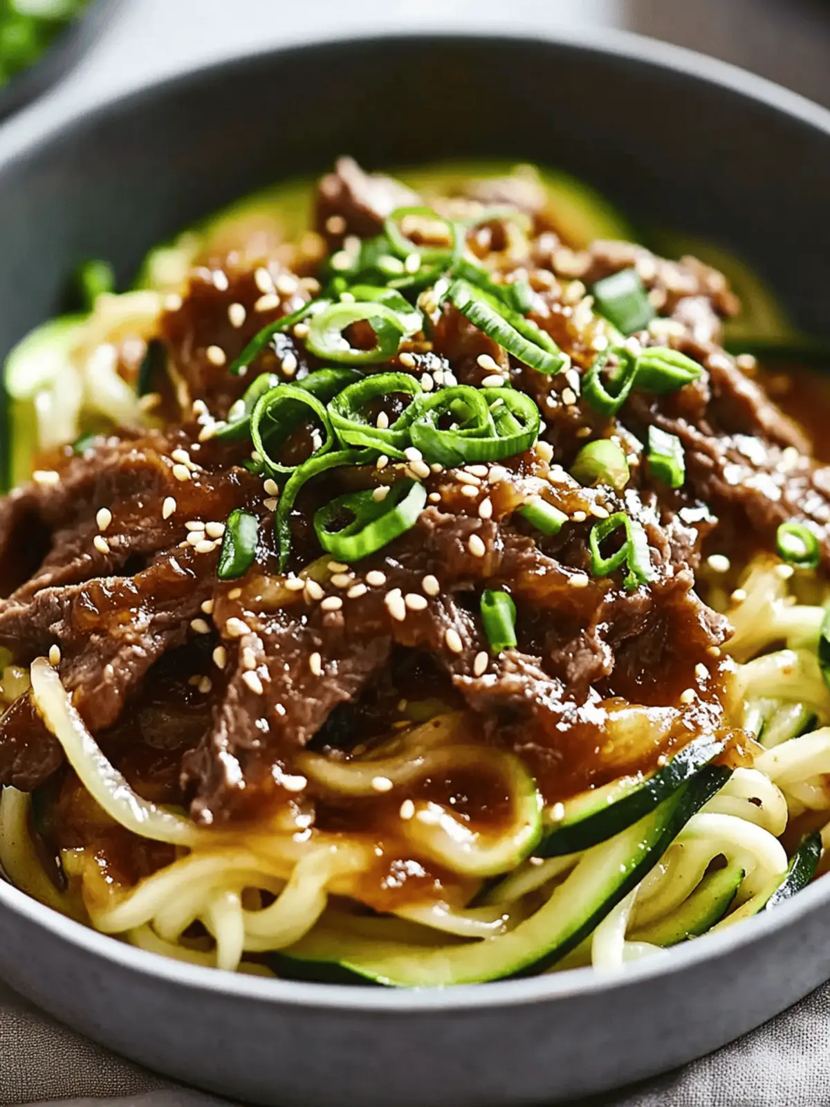 Savory Korean Beef Zucchini Noodles for a Guilt-Free Dinner 2 Korean Beef Zucchini Noodles