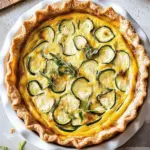 Three-Cheese Zucchini Quiche