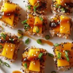 Spicy Mango Crispy Rice Sushi