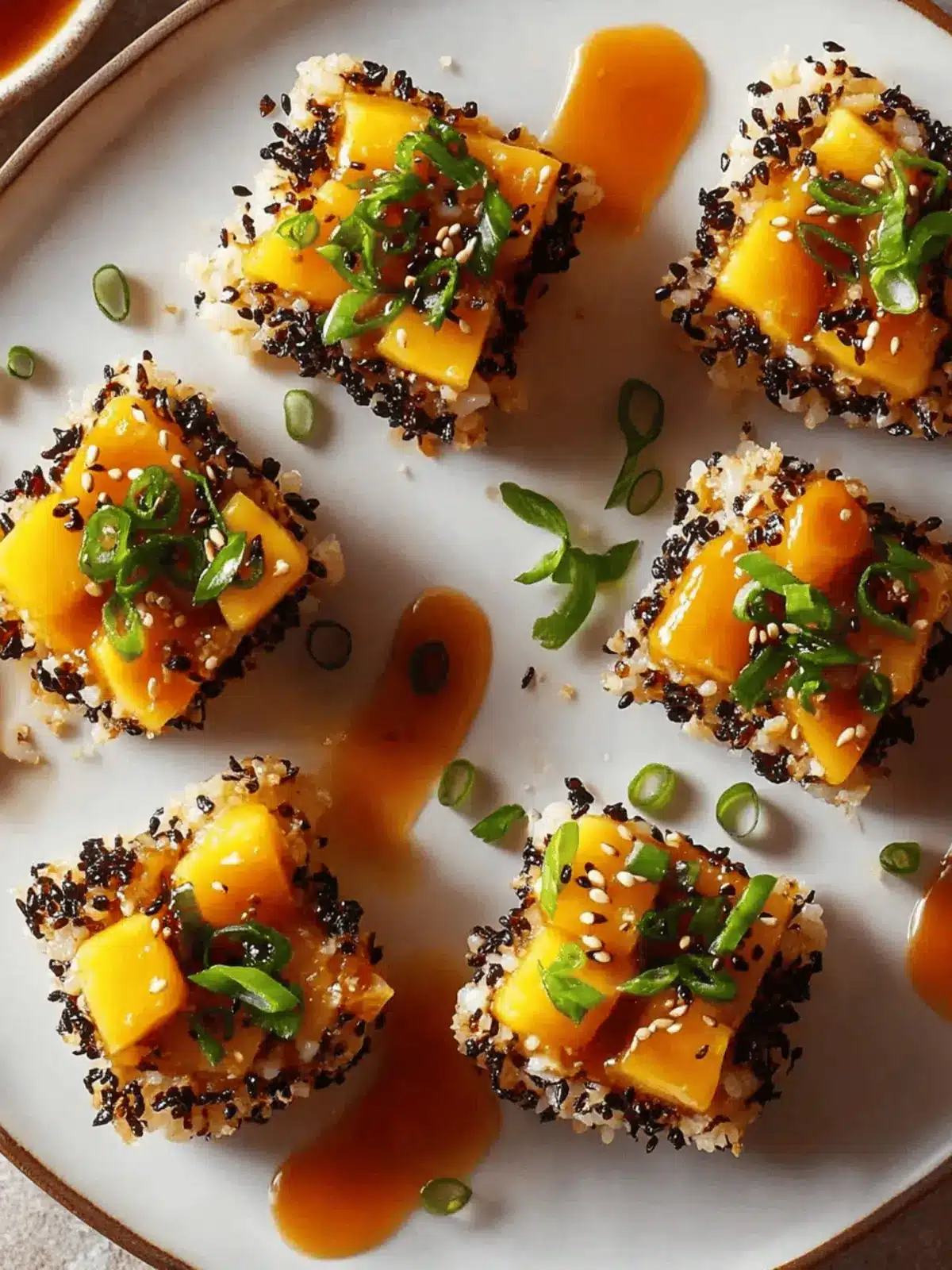 Spicy Mango Crispy Rice Sushi: A Crunchy Flavor Adventure 4 Spicy Mango Crispy Rice Sushi