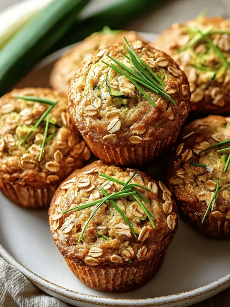Zucchini Oatmeal Muffins