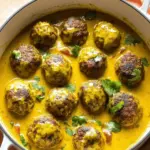 Jerk Meatballs In Coconut Curry Sauce