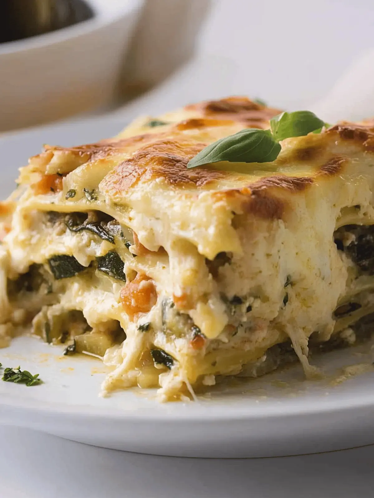 Loaded Veggie White Lasagna