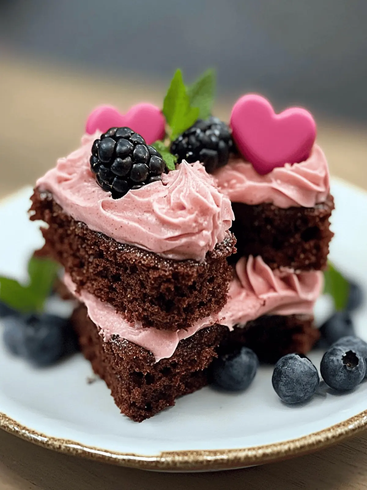 Sweeten Your Day with Little Chocolate Heart Cakes 3 Little Chocolate Heart Cakes