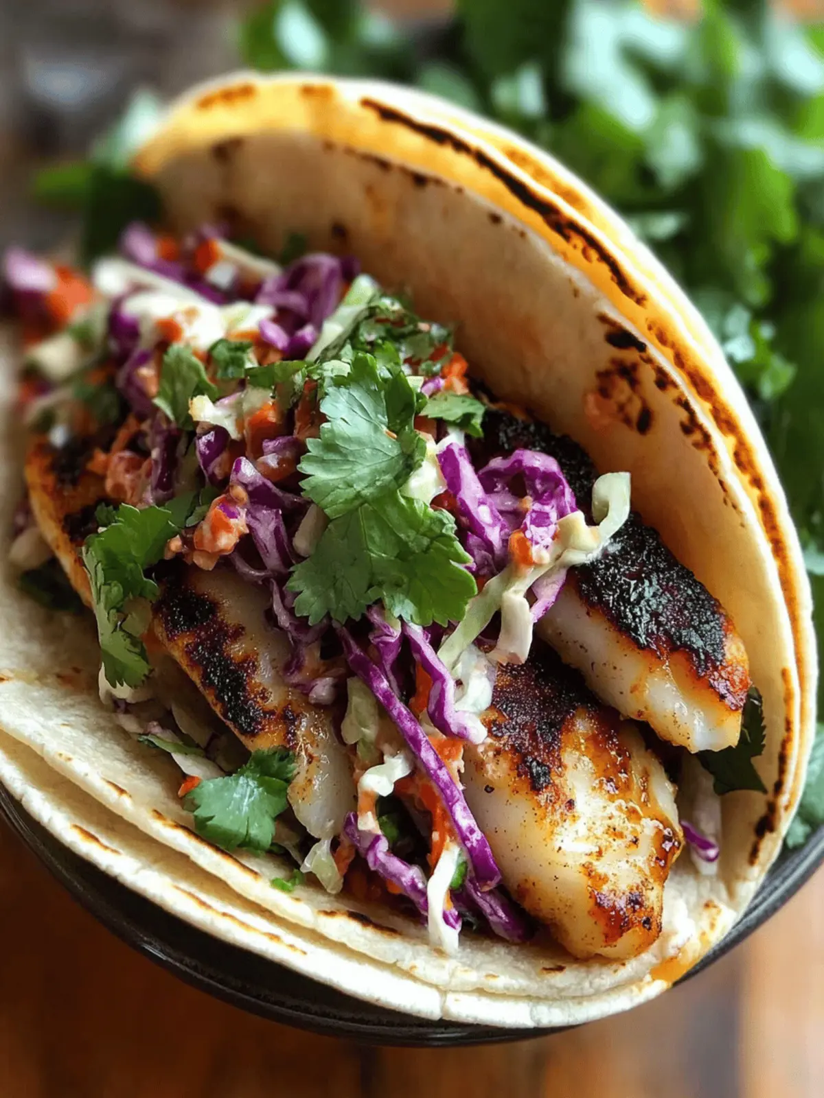 Grilled Fish Tacos with Chipotle Slaw