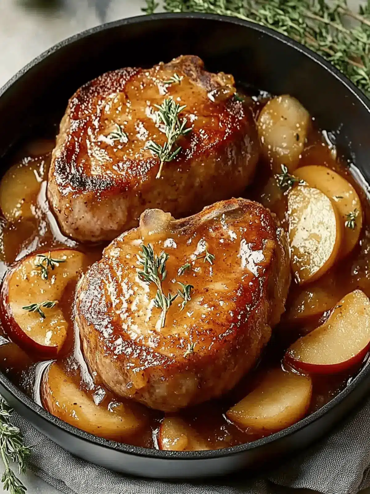 Apple Butter Pork Chops