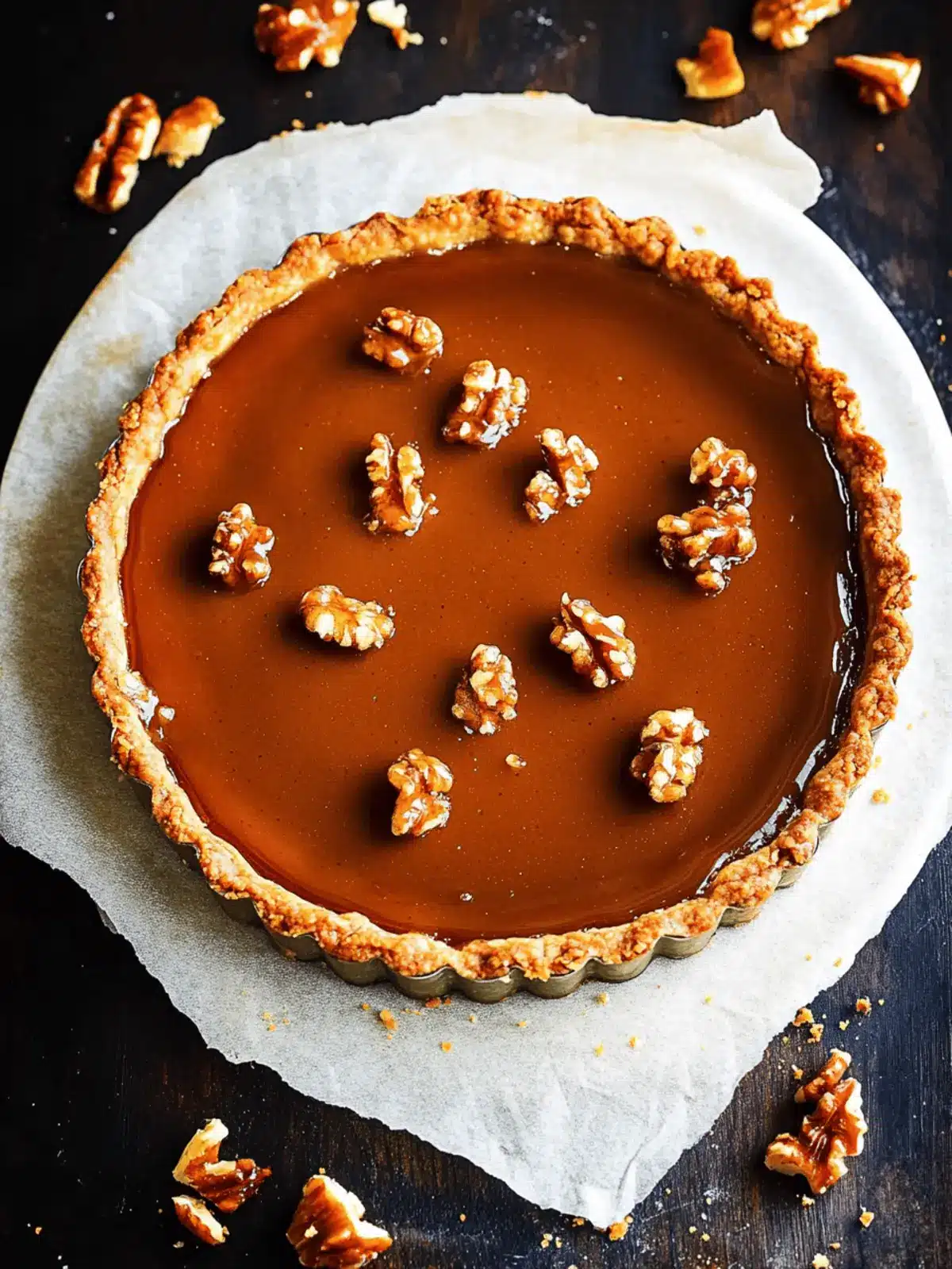 Pumpkin Caramel Tart