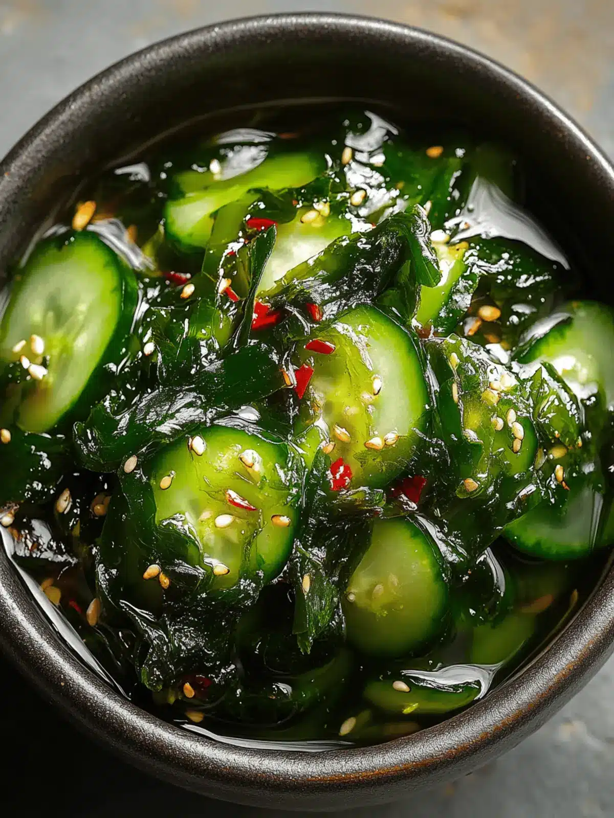 Cucumber Seaweed Salad