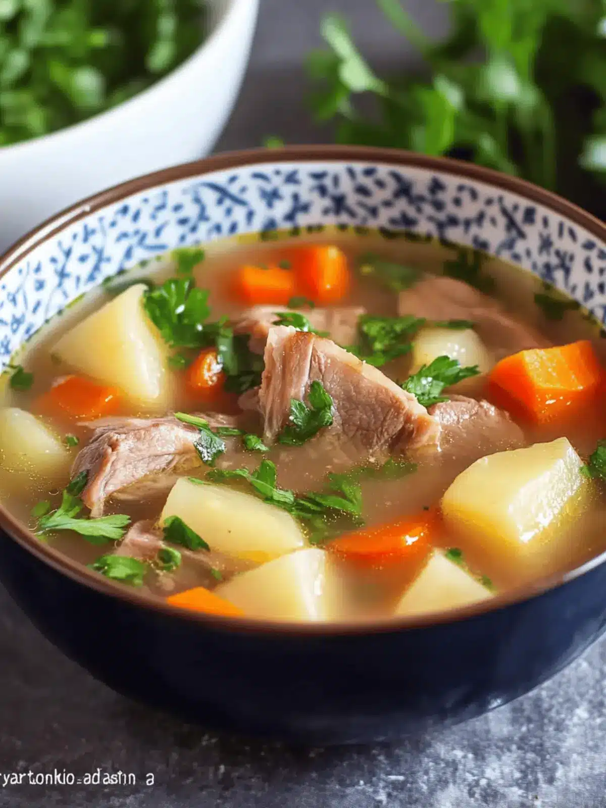 Irresistible Pork Rib Soup with Potatoes and Carrots Bliss 4 Pork Rib Soup with Potatoes and Carrots