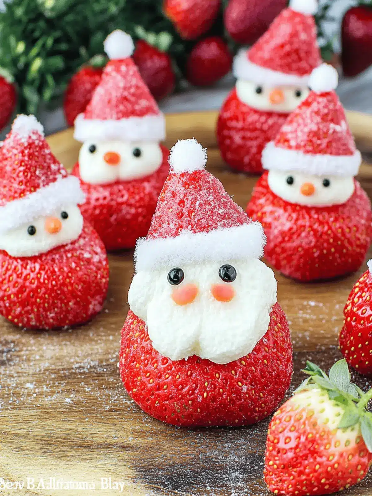 Delightful Strawberry Santas: Festive Treats for All Ages 4 Strawberry Santas