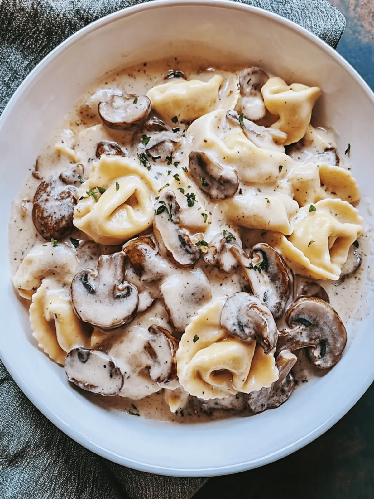 Decadent Creamy Mushroom Tortellini Alfredo You’ll Love 2 Creamy Mushroom Tortellini Alfredo