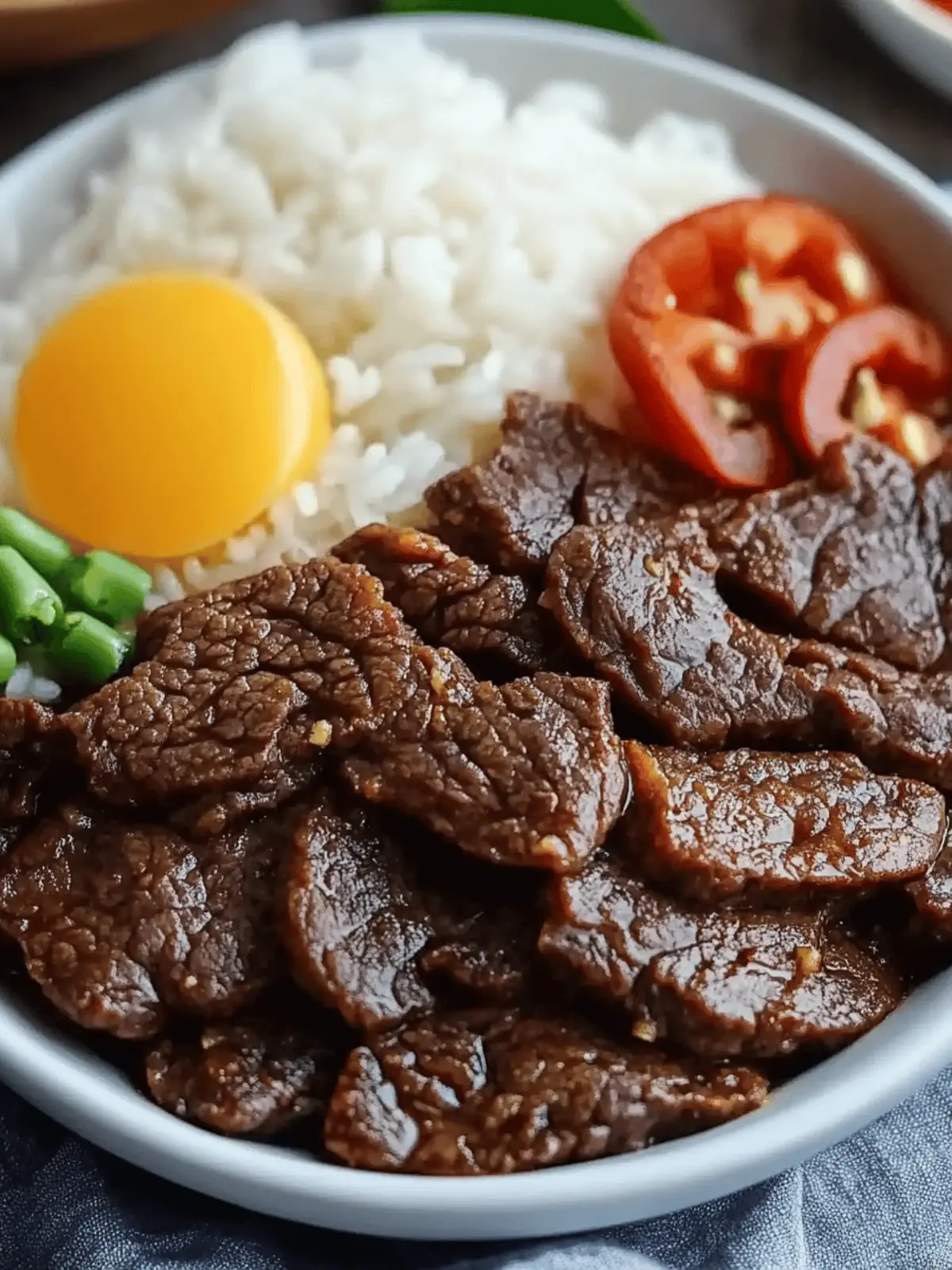 Savory Beef Tapa: Elevate Your Breakfast Game Today 4 Beef Tapa