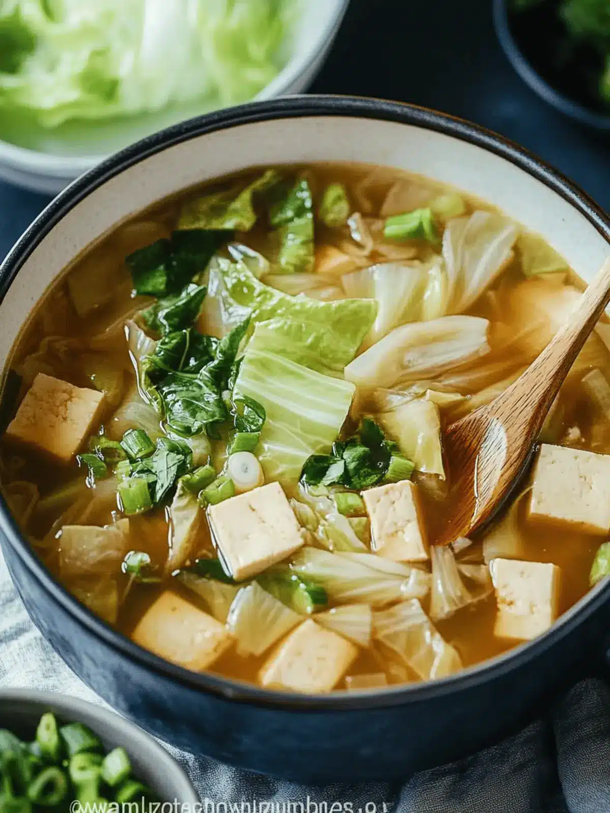 Napa Cabbage Tofu Soup