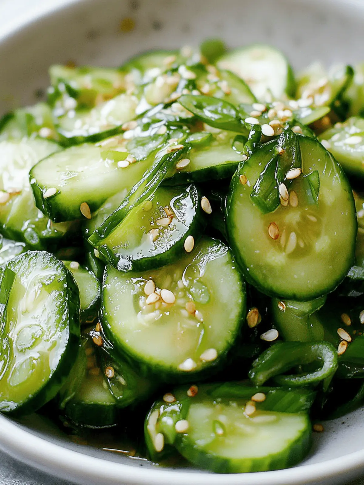Cool & Crunchy Asian-Style Cucumber Salad