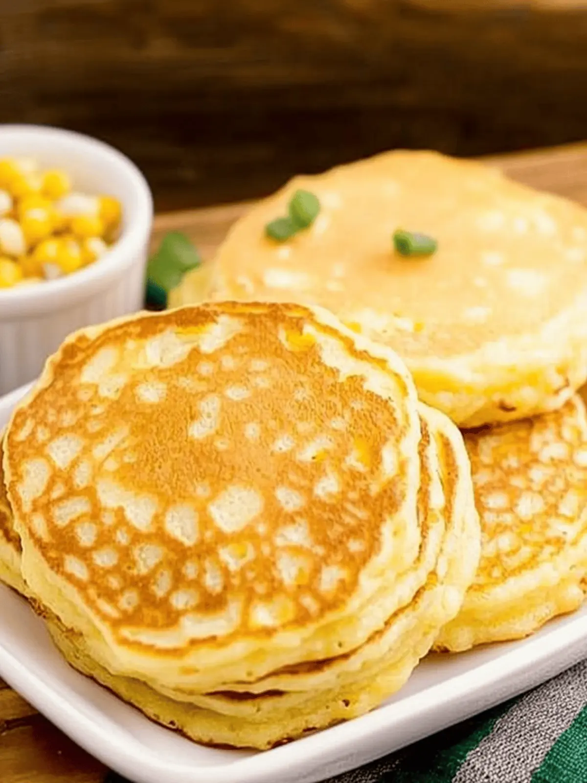 Delicious Corn Pancakes with a Spicy Jalapeño Kick 2 Corn Pancakes