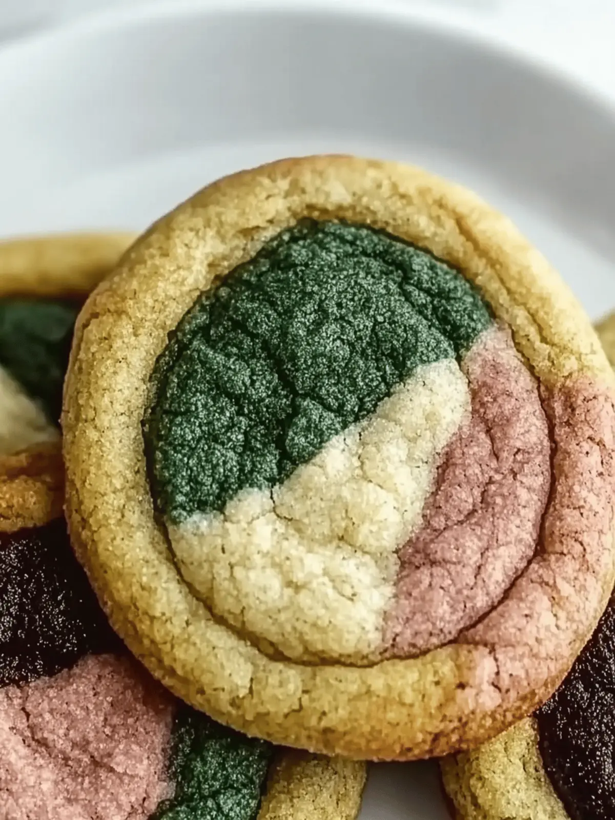 Neapolitan Matcha Cookies