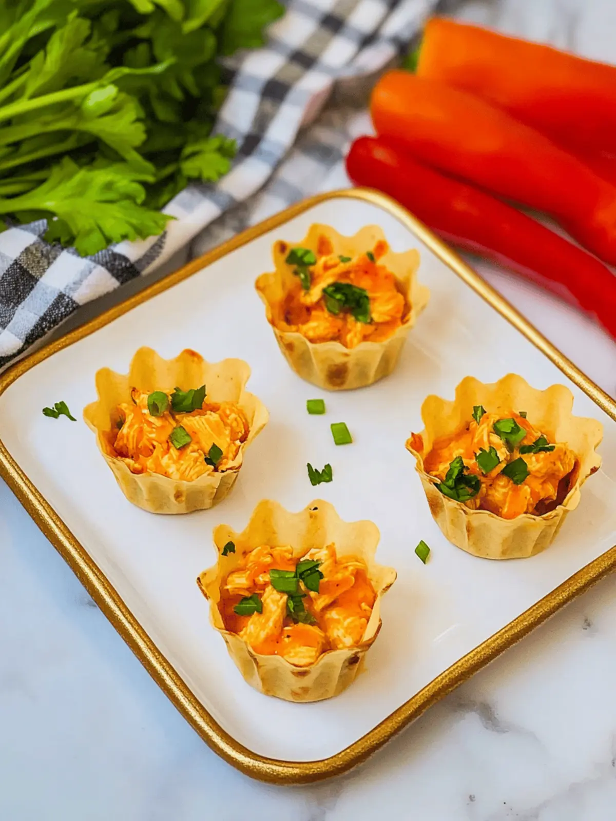 Buffalo Chicken Cups