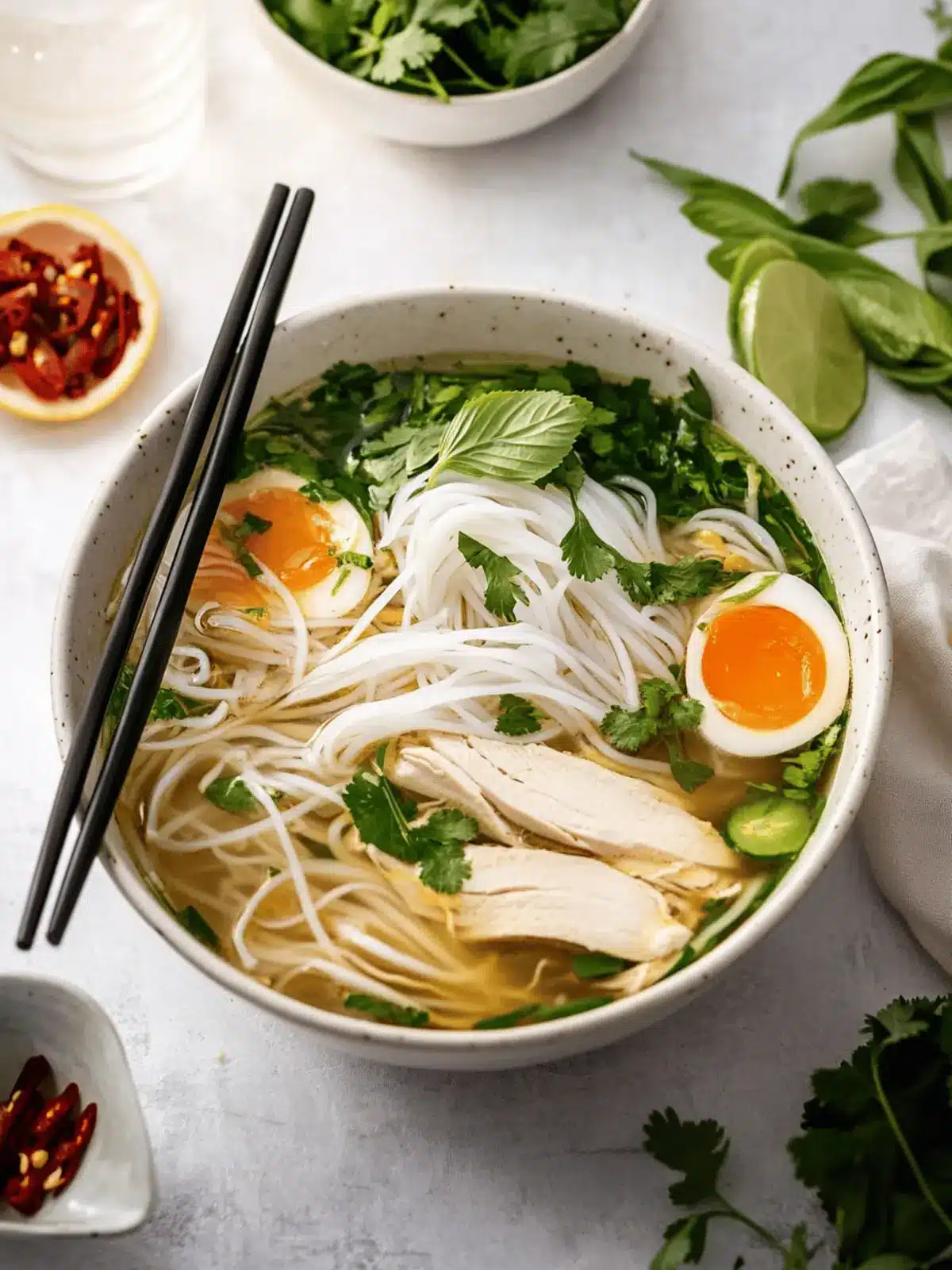 Vietnamese Chicken Pho Soup
