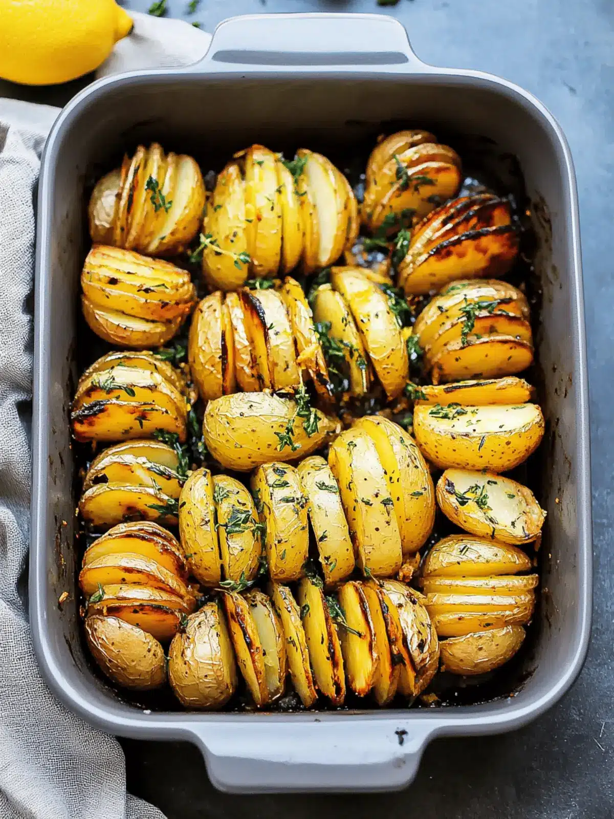Savor the Flavor: Lemon Herb Roasted Potatoes Recipe 2 Lemon Herb Roasted Potatoes