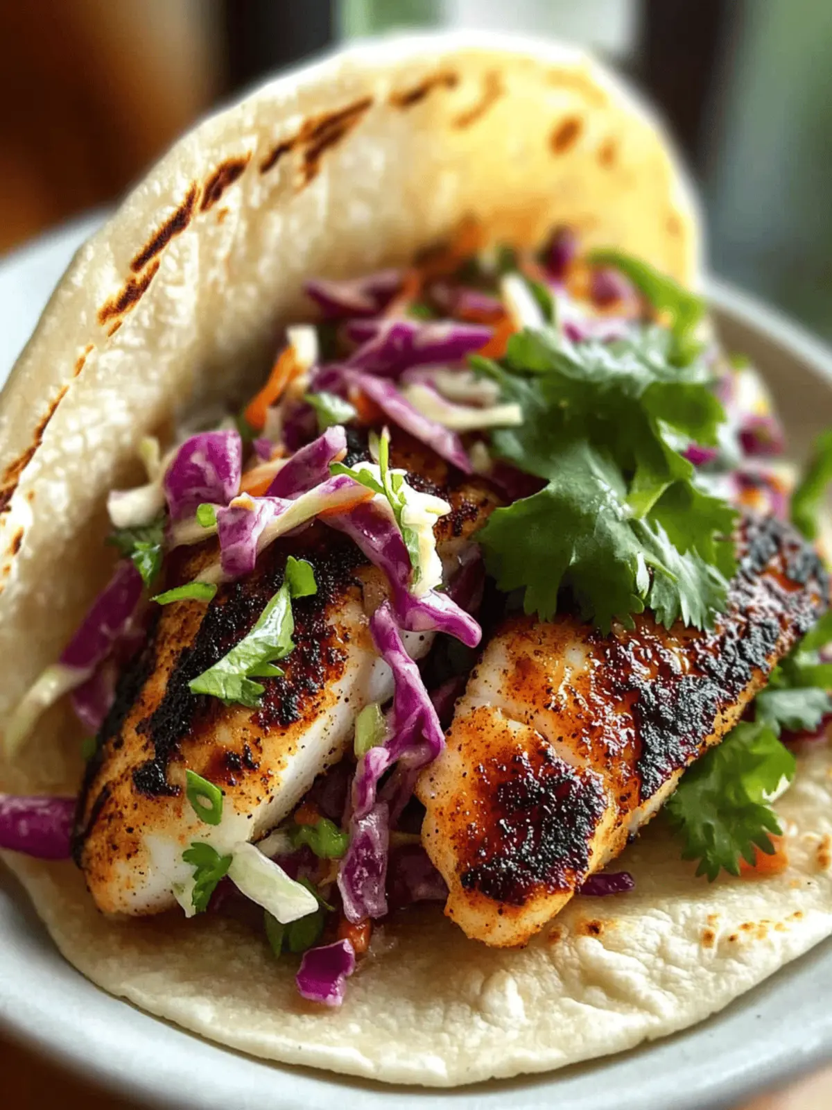 Grilled Fish Tacos with Chipotle Slaw