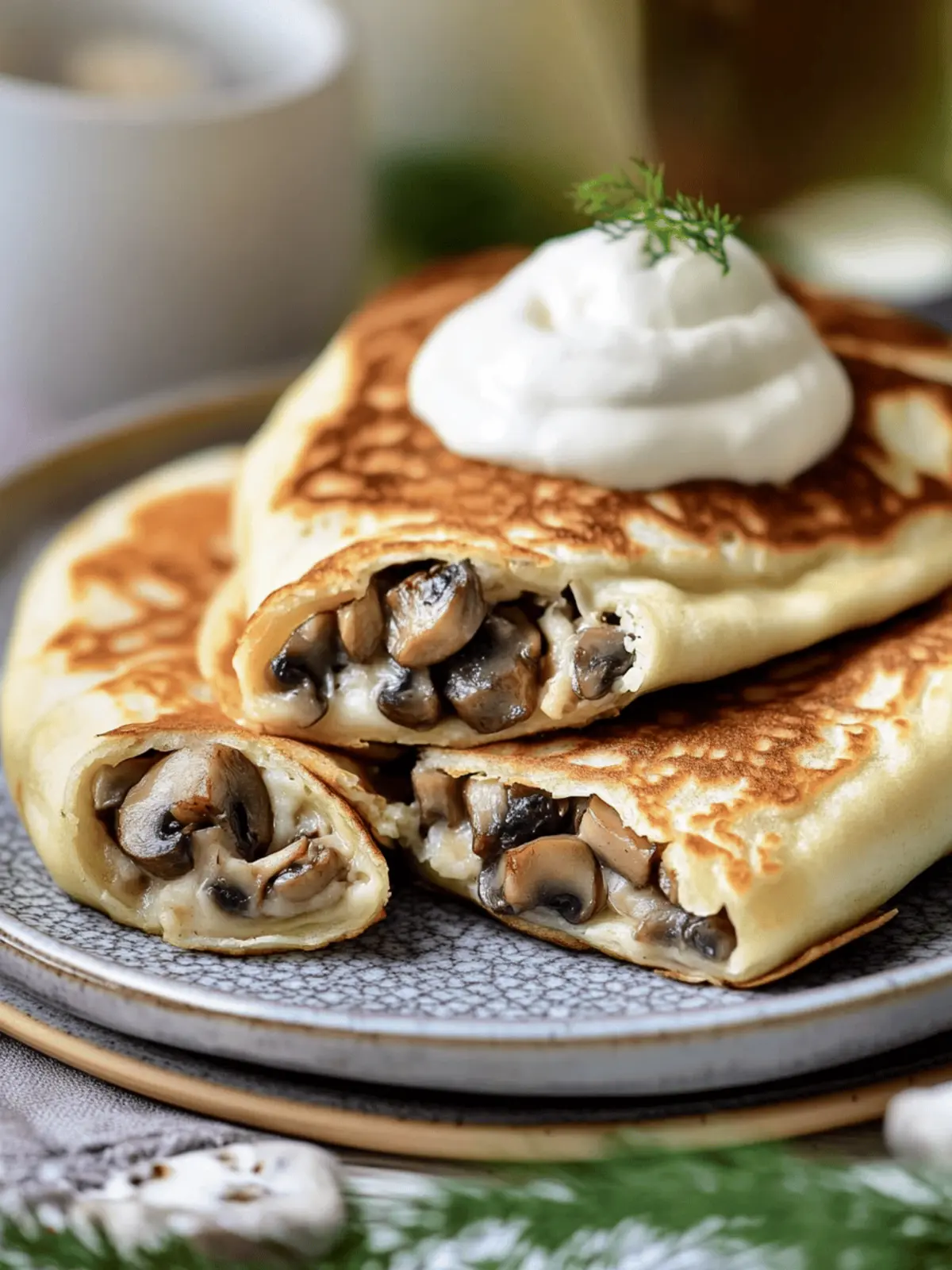 Delicious Ukrainian Mushroom Stuffed Pancakes You’ll Love 2 Ukrainian Mushroom Stuffed Pancakes