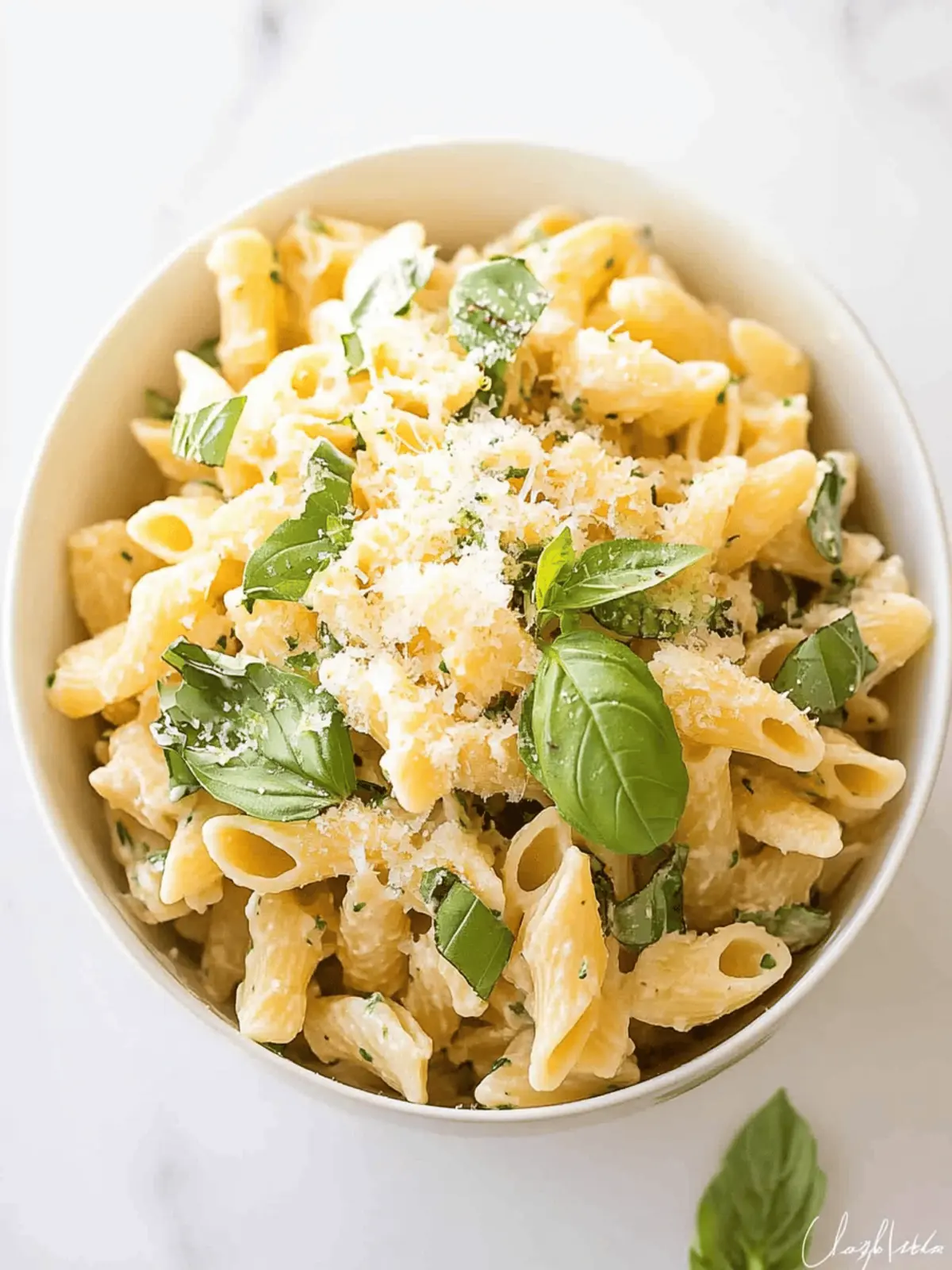 Basil Lemon Pasta Salad